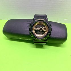  Men's G-Shock GD100GB-Gold Resin Quartz Sport Watch