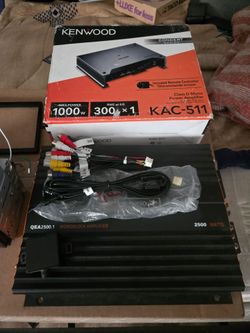 Jensen and 2 amplifier  2500 watts
