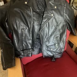  Leather  Jacket Size 44 Tall-Make Offer