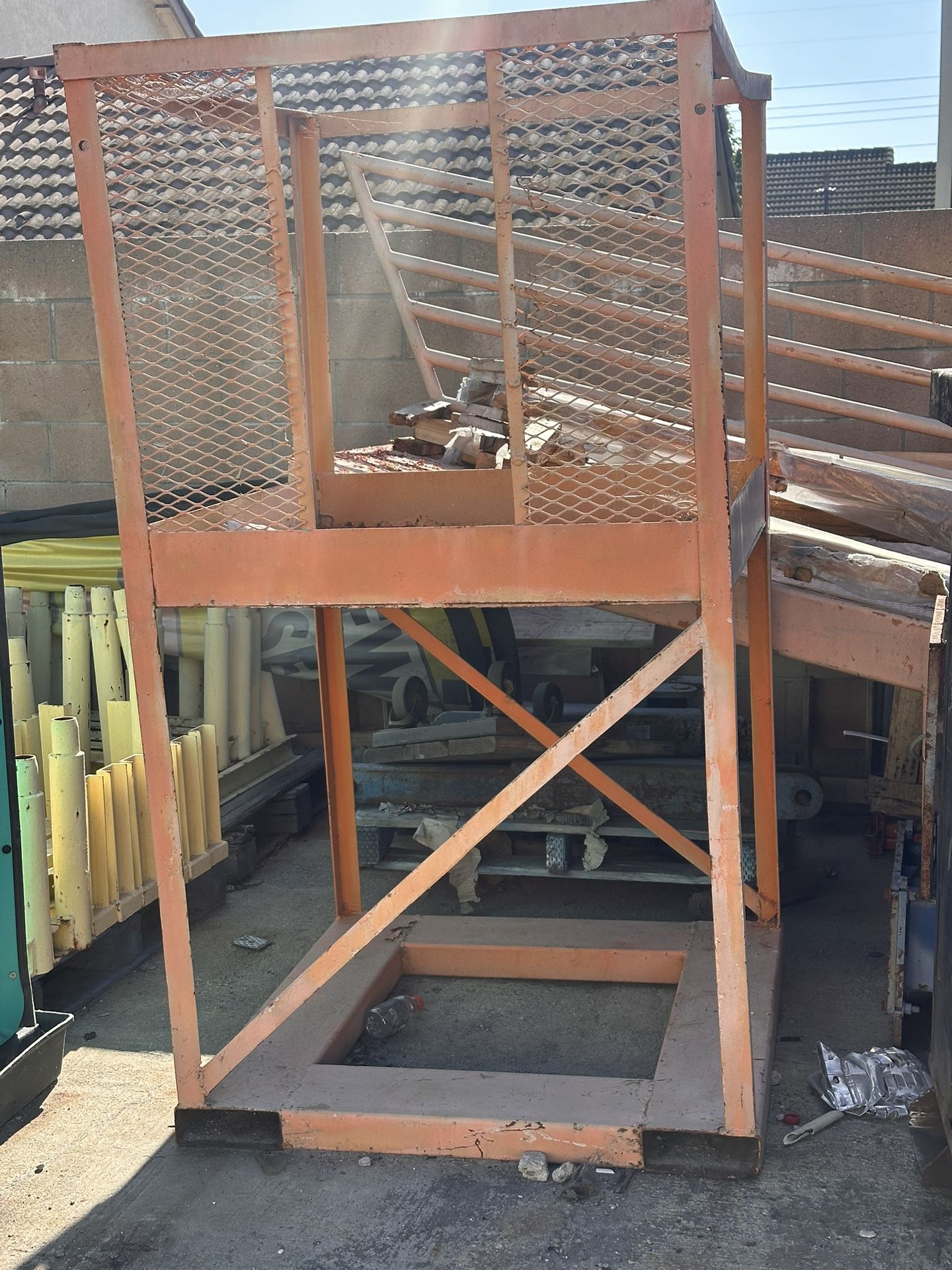 Custom Fabricated Forklift Cage/Platform