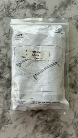 Toyota OEM RAV4 Roof Rack Crossbars Hardware Kit For 2019 And Newer Models