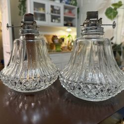 Vintage oil lamp bottoms