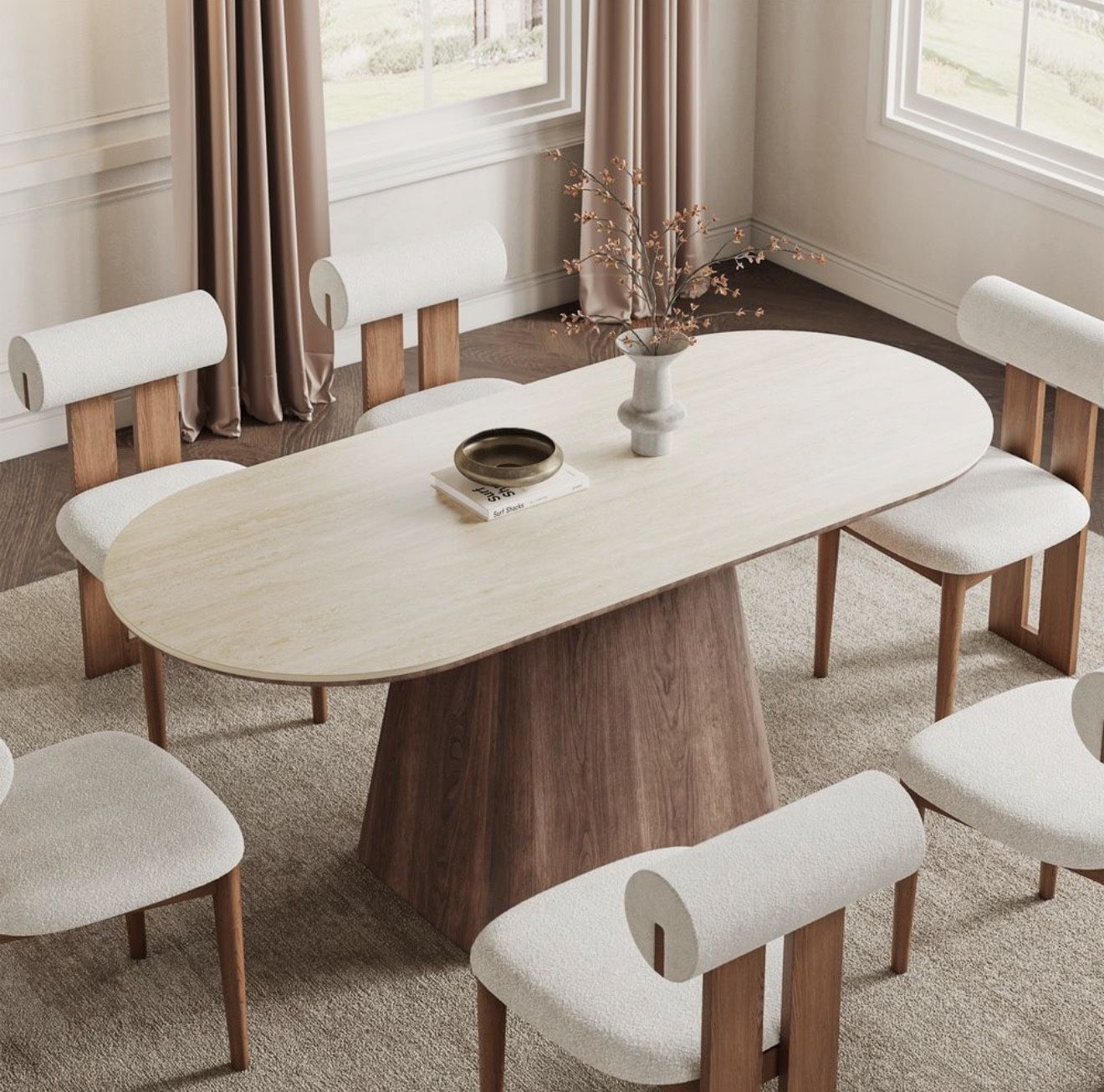 Thorsten 72" Oval Dining Table 