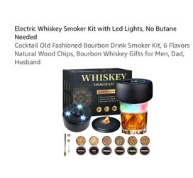 Brand new Electric Whiskey Smoker Kit with Led Lights
