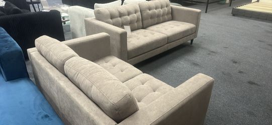 NEW 2pc LIVING ROOM SOFA AND LOVESEAT SET WITH FREE DELIVERY PAY ON ARRIVAL