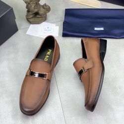 Prada Men’s Leather Shoes With Box 2026 New 