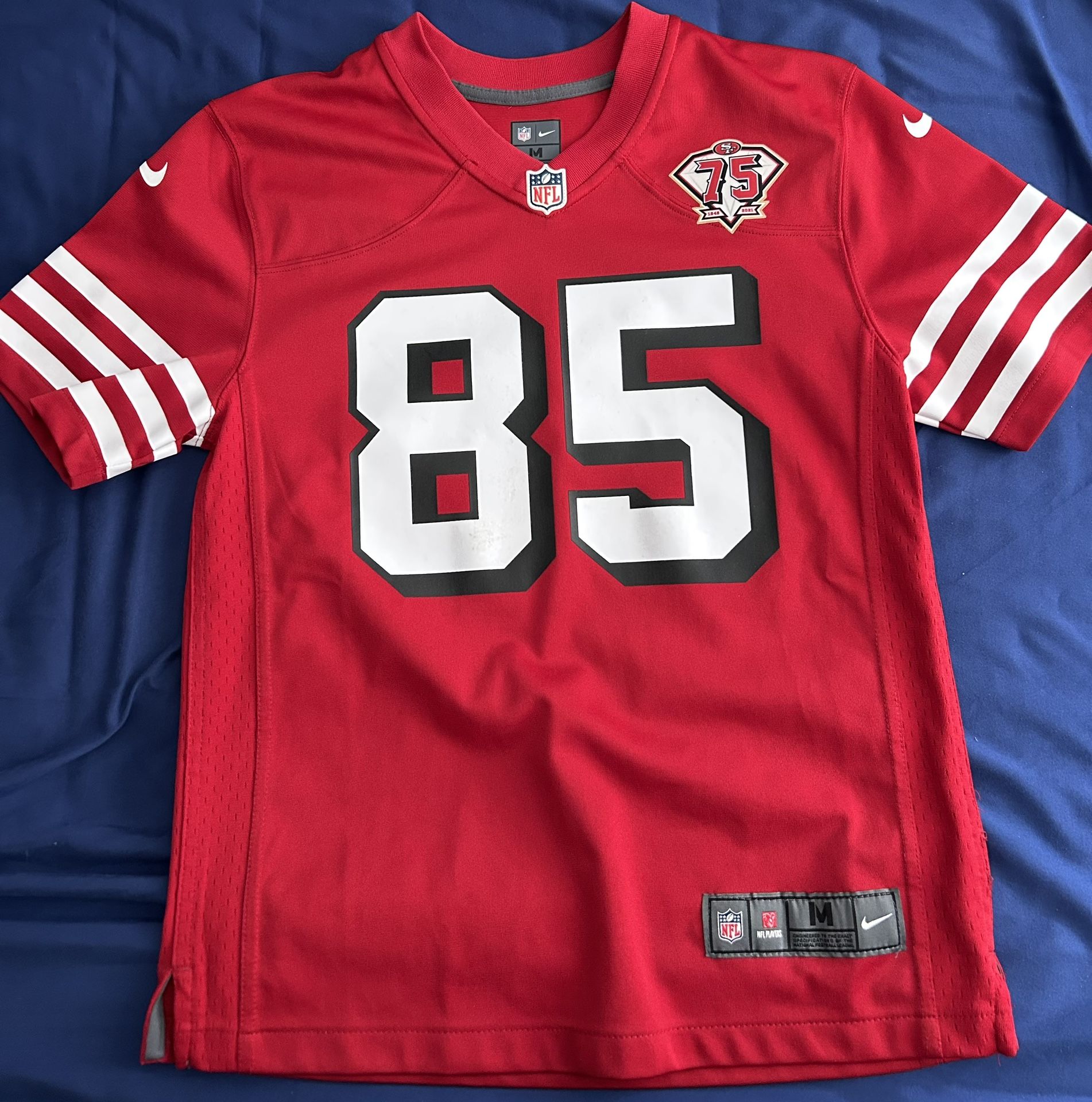 49ers George Kittle 75th Anniversary Jersey - Boys Medium