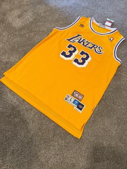 Classic Kareem Abdul-Jabbar LA Lakers NBA Basketball Jerseys