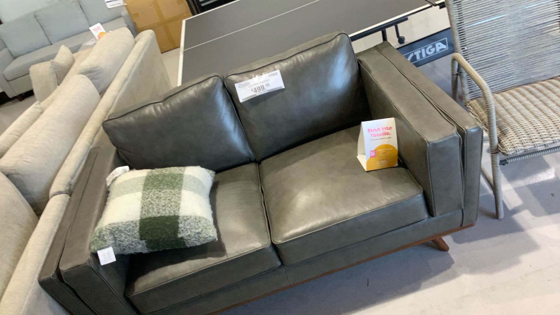 Leather Loveseat
