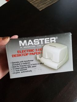 Electric desk 2 hole punch