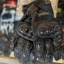 Motorcycle Gloves Leather Armor New $50
