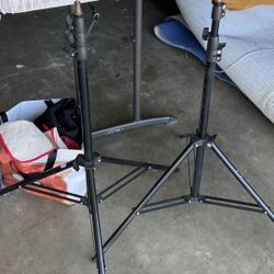 Two Small Light Stands 