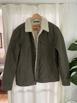 Levi Jacket, Olive Army Green, Men’s Size XL
