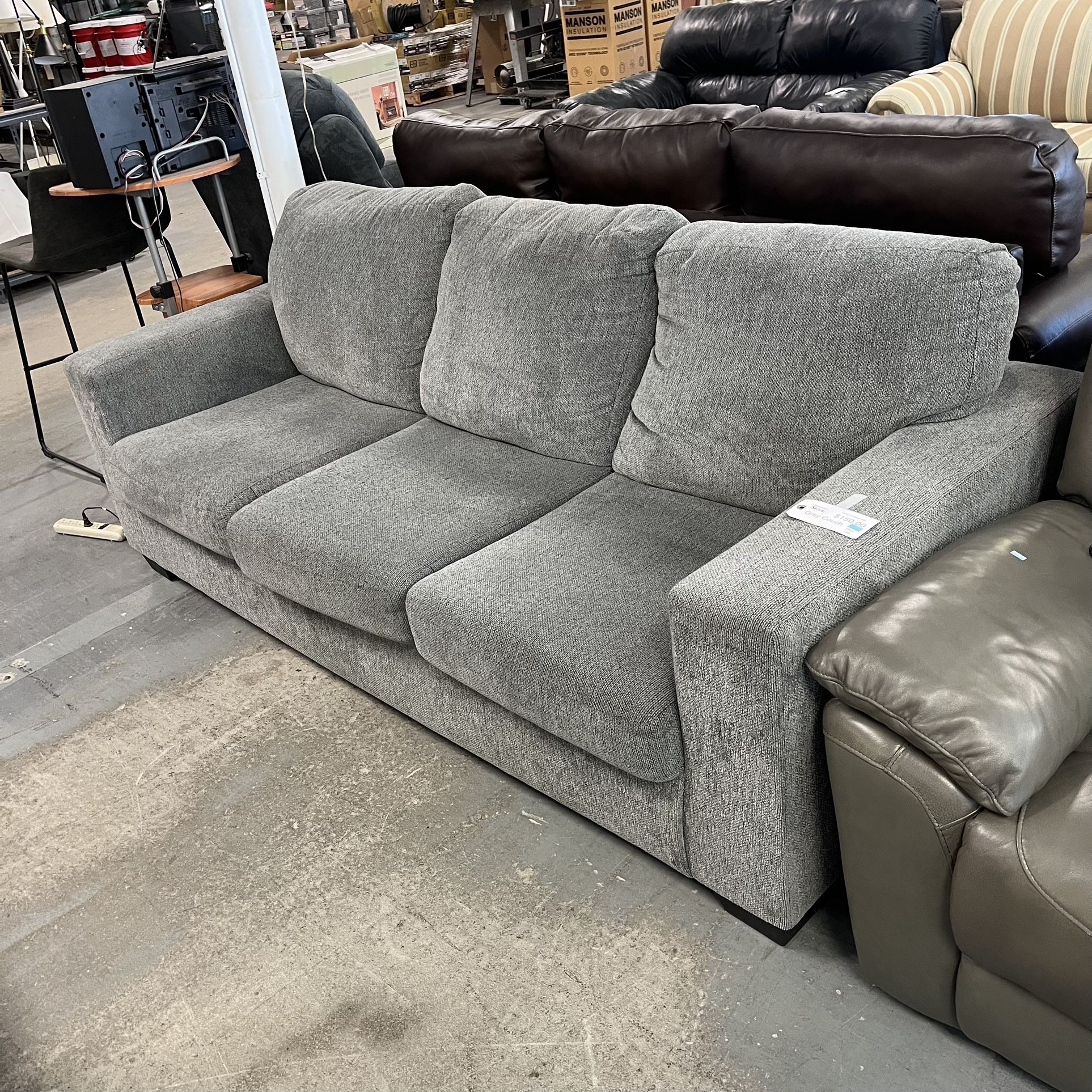 Grey Couch Sofa (in Store)
