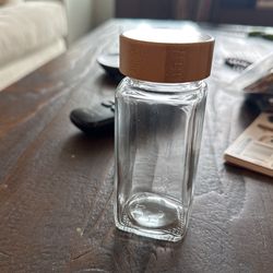 Glass Spice Jars with Bamboo Lids, 4 oz  - 16 never used