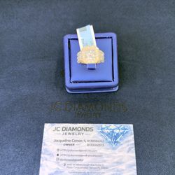 Ring Diamonds Real Certified 10k Gold 