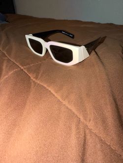 Prada Symbole Sunglasses White Black Geometric Rectangular