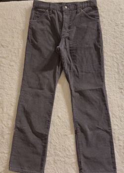 Men's Lee Riders Corduroy Gray Pants Size 30x30 75/25 Cotton/Poly -Measurements and Condition are in photos -Feel free to ask questions