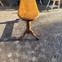 Beautiful Oak side table 48 in x 27 in  Tall