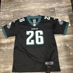 Saquon Barkley (S/M) black Philadelphia Eagles football jersey