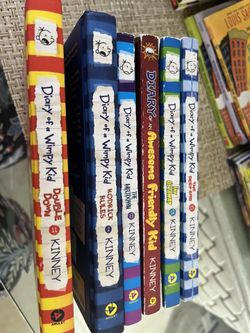Set Of 6. Diary Of wimpy Kids Books. 