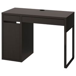 Dark Brown Office Desk With Storage and Drawer For Adult or Kid
