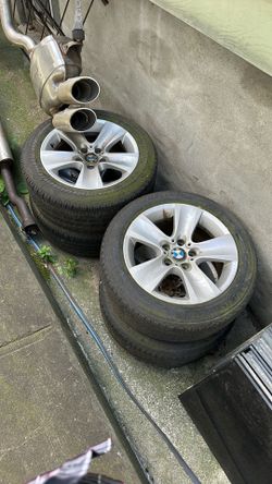 BMW 5 series rims and tires set of 4