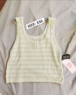 POINTELLE TANK TOP