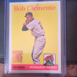 1998 Bob Clemente Reprint Card Mint Condition 