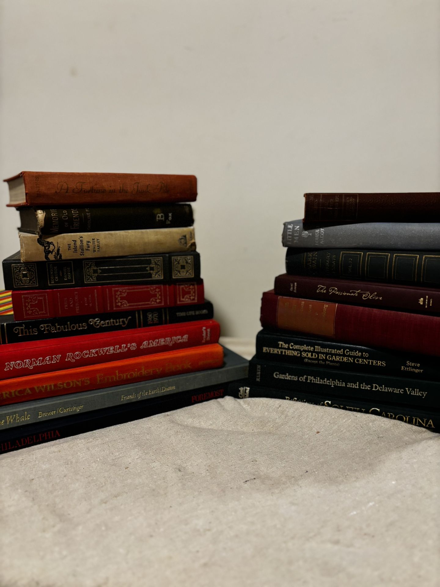 Vintage Books. Great For Coffee Tables