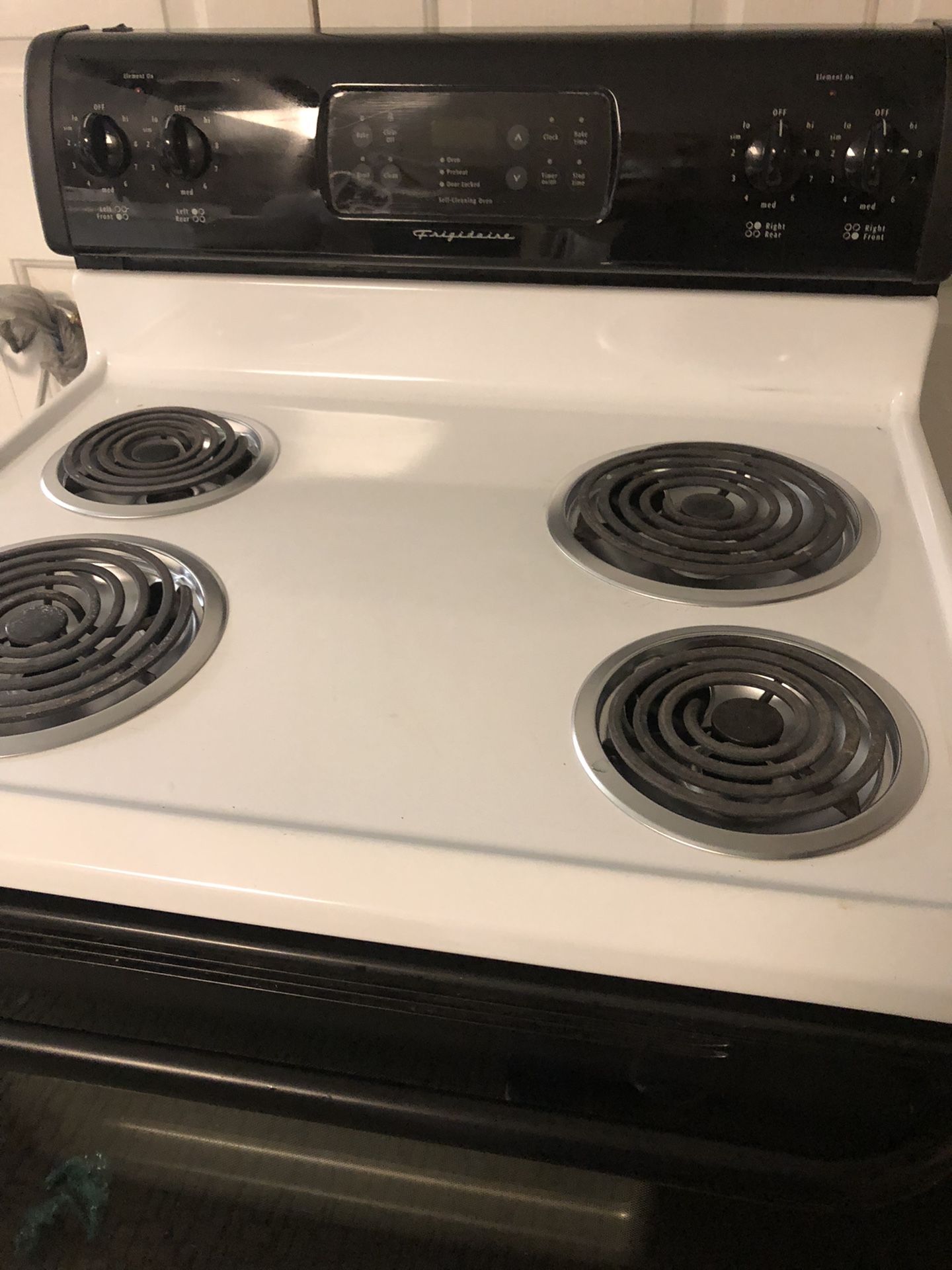 Stove Electric Coil Top Frigidaire Range Bisque 30 Standard