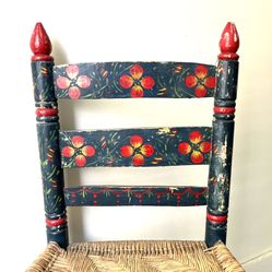 Mexican  Vintage Handmade Hand Painted Chair.