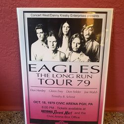 The Eagles The Long Run Tour 74 Poster New