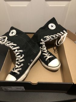 Girls Knee High Converse All Stars….Size 5