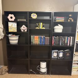 3 Bookshelves 40ea Or 100 For All