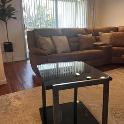 2 Matching End Tables / Black Top 