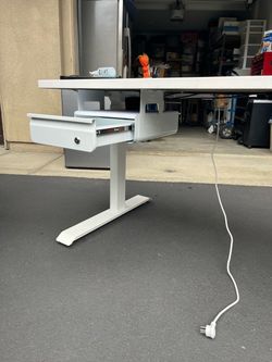Electric Standing Desk with Drawer