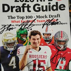 NCAA Football Autograph Magazine Mendoza Avrell Reese 