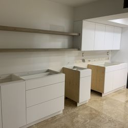 Kitchen Cabinets In Plywood Acrylic Doors