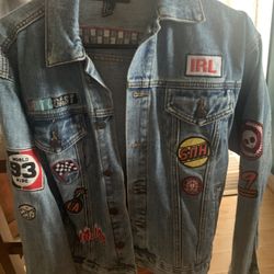 Forever 21 Denim Jacket With Patches