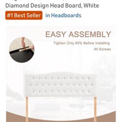 White King Headboard