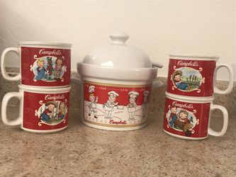 Vintage 1993 Campbell’s soup serving set