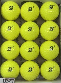 12 Bridgestone E6 Golf Balls 5/4a Lot D327