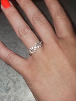 Diamond infinity ring