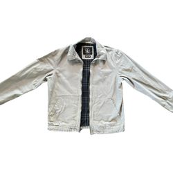 Volcom Men’s Light Grey Zip Up Jacket Size Medium 