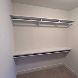 Closet Shelves With Rails 77.75"  (2x)