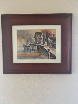 Watercolor signed by  artist, Terry Stowe