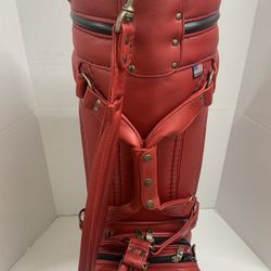 Stitched Learher Golf Dual-Strap - Red - Rare