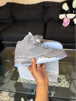 Air Jordan 5 Wolf Grey Size 10