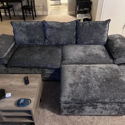 Large Gray Couch With Storage 